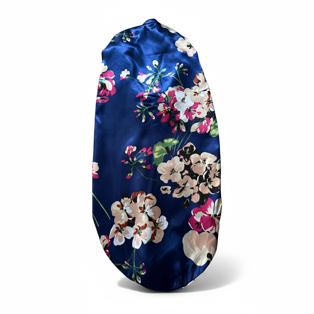 Double Layered Adjustable Satin Silk Bonnet Cap – For Long Hair, Braids & Locs - Fatisha Boutique #