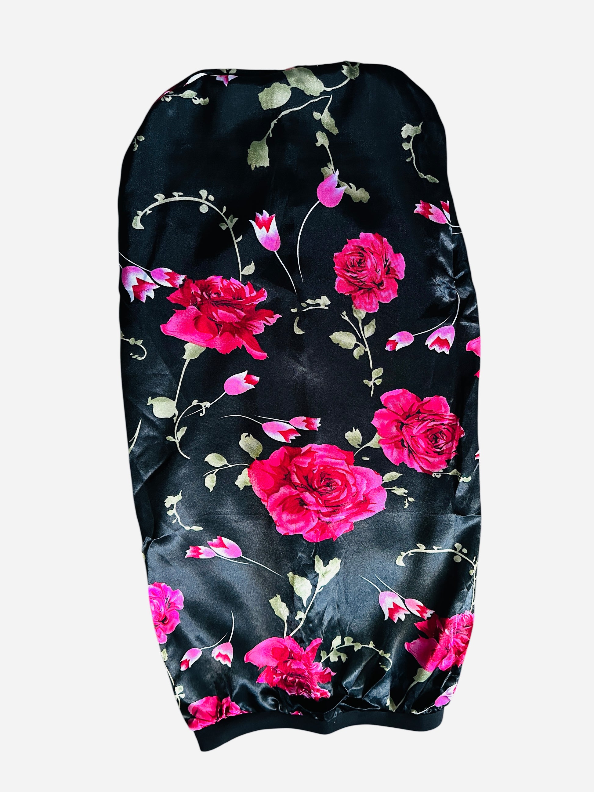 Printed Satin Silk Long Bonnet Cap for Braids, Dreadlocks & Long Hair – Lightweight Sleep Cap - Fatisha Boutique #