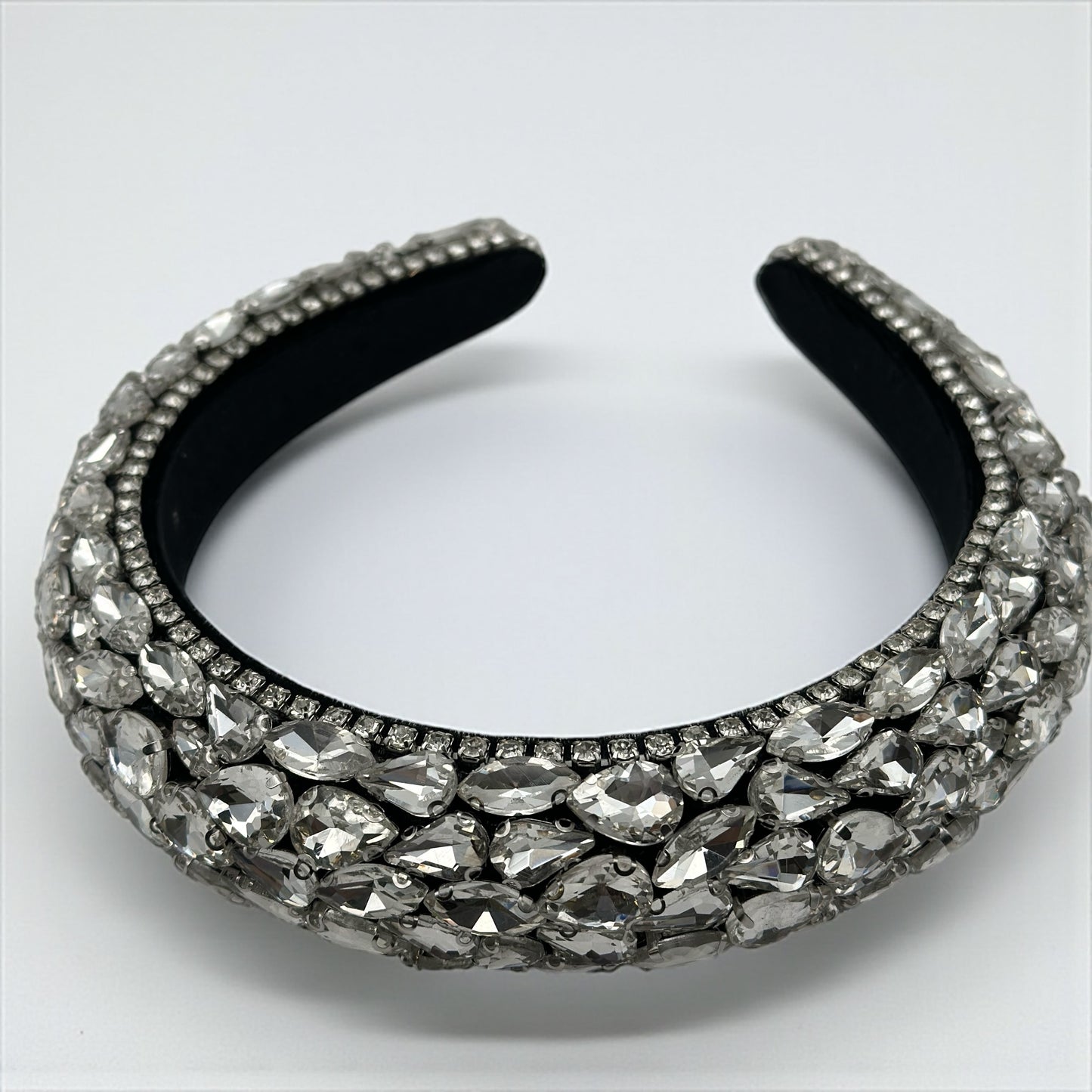 Luxury Rhinestone Padded Headband – Baroque Crystal Bling Hair Accessory for Women | Bridal, Wedding, Party & Gift - Fatisha Boutique #