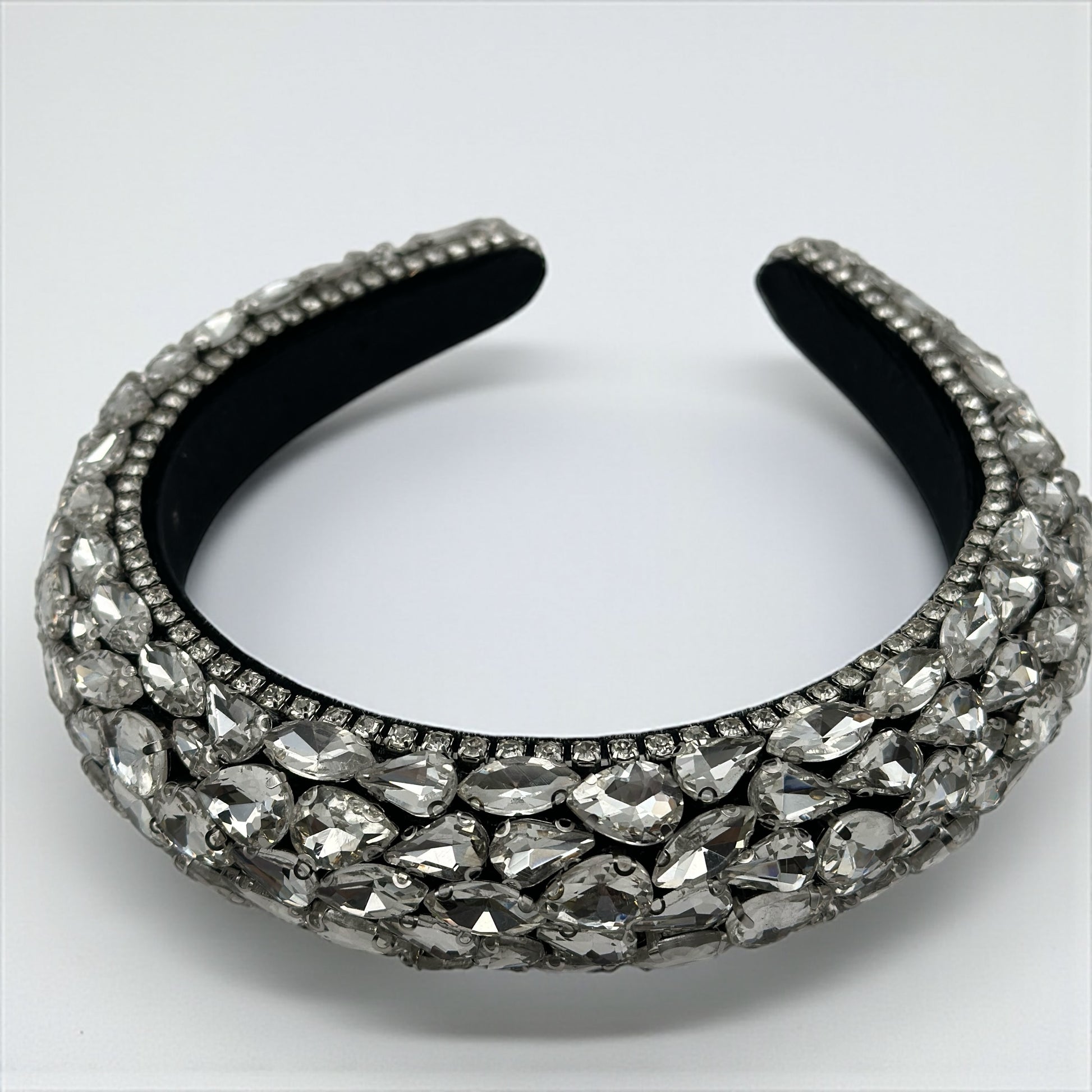 Luxury Rhinestone Padded Headband – Baroque Crystal Bling Hair Accessory for Women | Bridal, Wedding, Party & Gift - Fatisha Boutique #