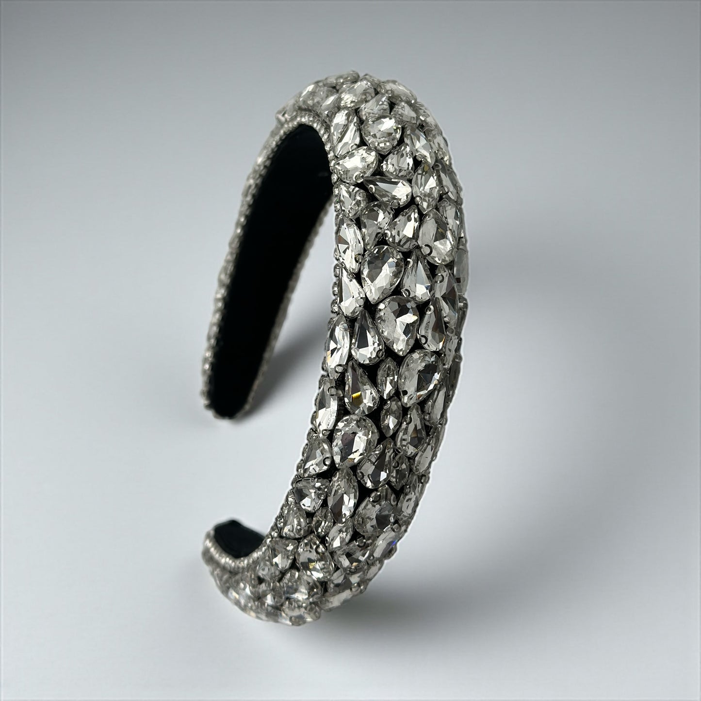 Luxury Rhinestone Padded Headband – Baroque Crystal Bling Hair Accessory for Women | Bridal, Wedding, Party & Gift - Fatisha Boutique #