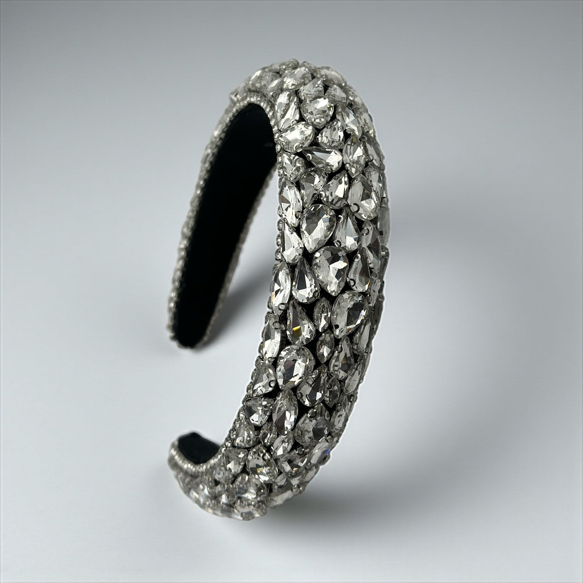 Luxury Rhinestone Padded Headband – Baroque Crystal Bling Hair Accessory for Women | Bridal, Wedding, Party & Gift - Fatisha Boutique #