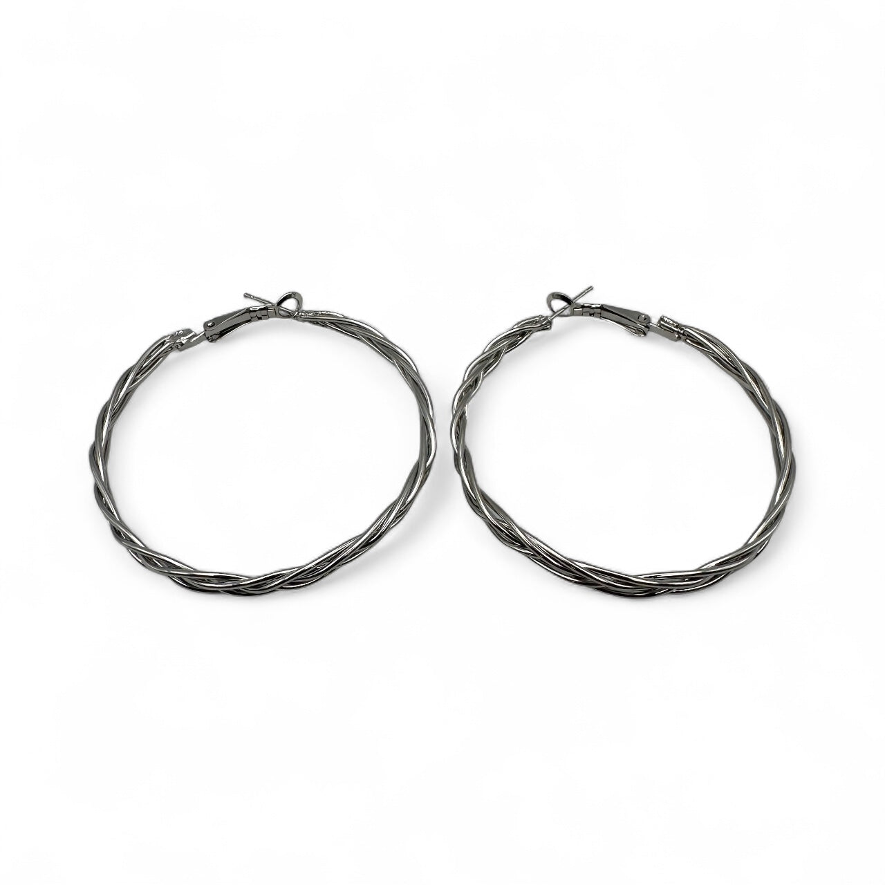 5CM Statement Hoop Earrings – Bold Twisted Gold & Silver Fashion Hoops - Fatisha Boutique #