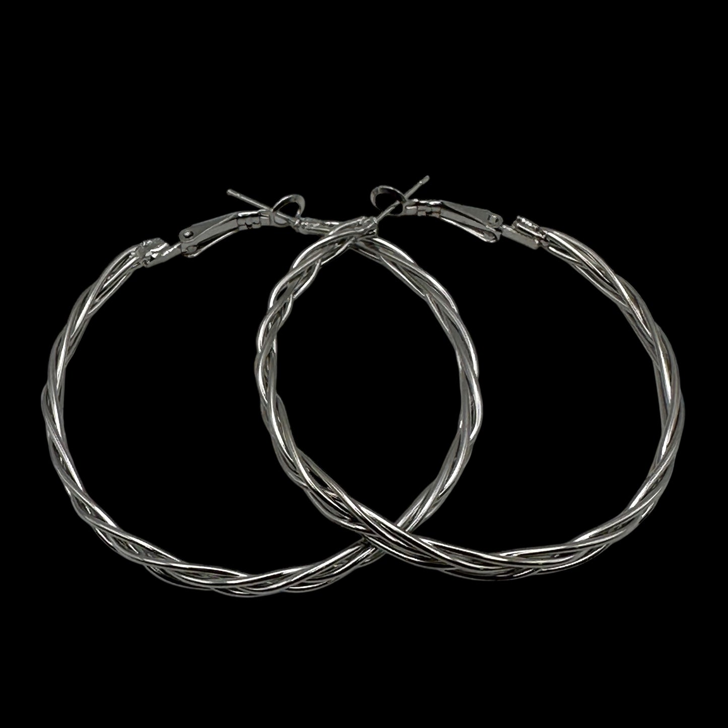 5CM Statement Hoop Earrings – Bold Twisted Gold & Silver Fashion Hoops - Fatisha Boutique #