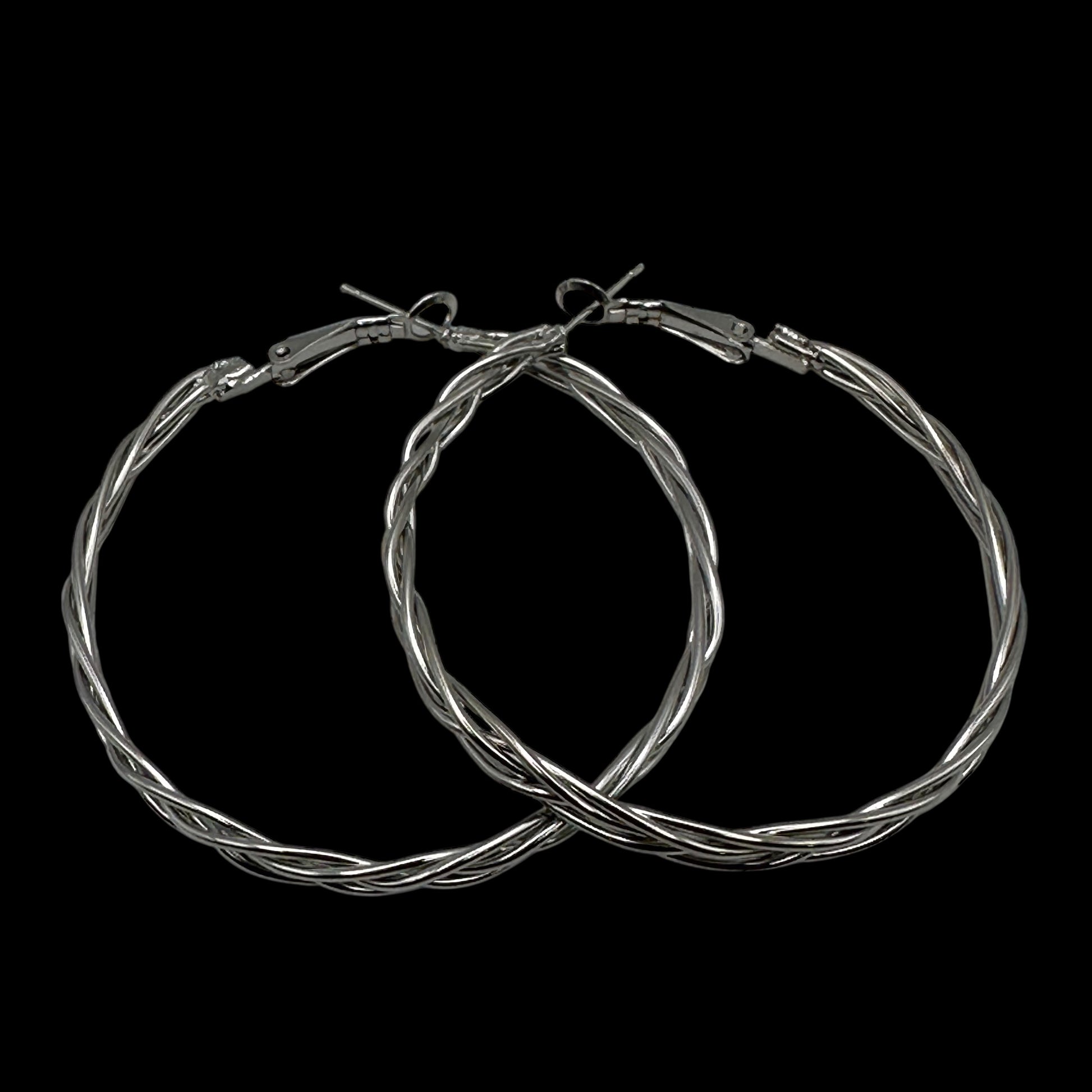 5CM Statement Hoop Earrings – Bold Twisted Gold & Silver Fashion Hoops - Fatisha Boutique #