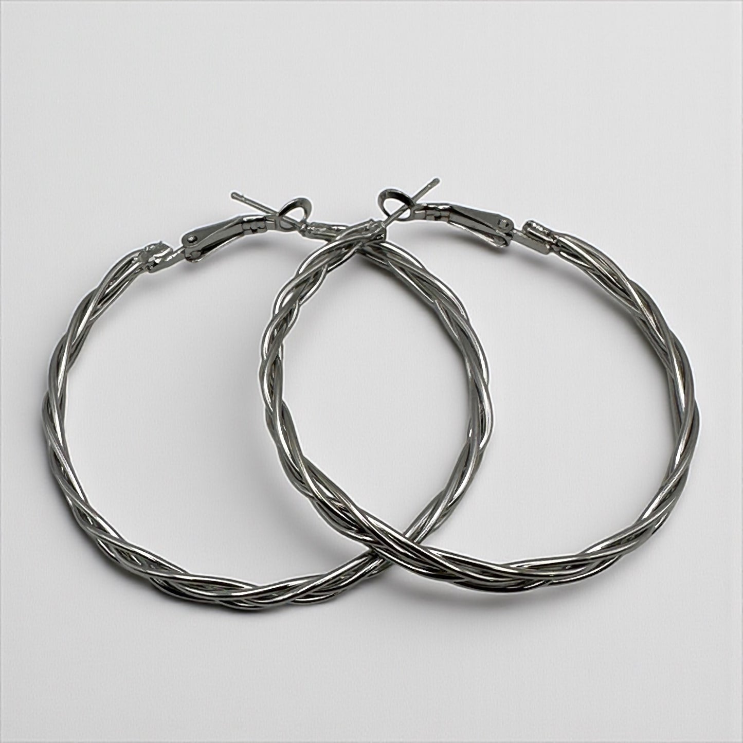 5CM Statement Hoop Earrings – Bold Twisted Gold & Silver Fashion Hoops - Fatisha Boutique #