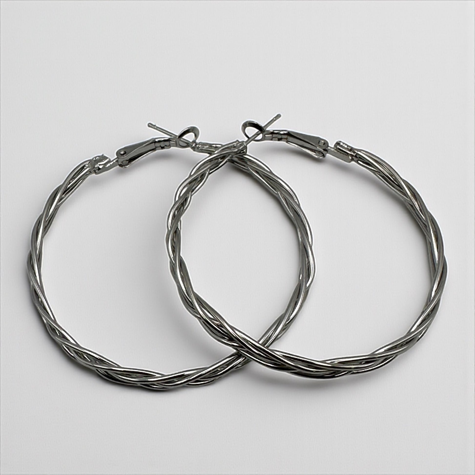 5CM Statement Hoop Earrings – Bold Twisted Gold & Silver Fashion Hoops - Fatisha Boutique #