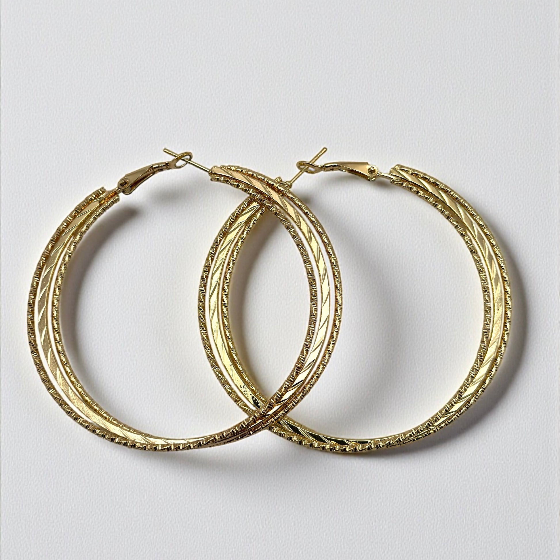 6CM Elegant Hoop Earrings – Medium Summer Boho Statement Jewellery in Gold & Silver - Fatisha Boutique #