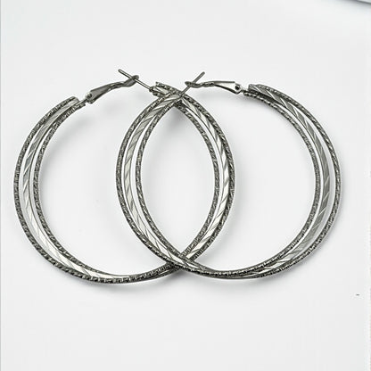 6CM Elegant Hoop Earrings – Medium Summer Boho Statement Jewellery in Gold & Silver - Fatisha Boutique #