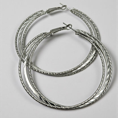 6CM Elegant Hoop Earrings – Medium Summer Boho Statement Jewellery in Gold & Silver - Fatisha Boutique #