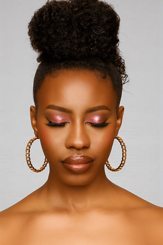 Bold 6CM Chunky Statement Hoop Earrings – Gold Oversized Fashion Hoops for Women - Fatisha Boutique #
