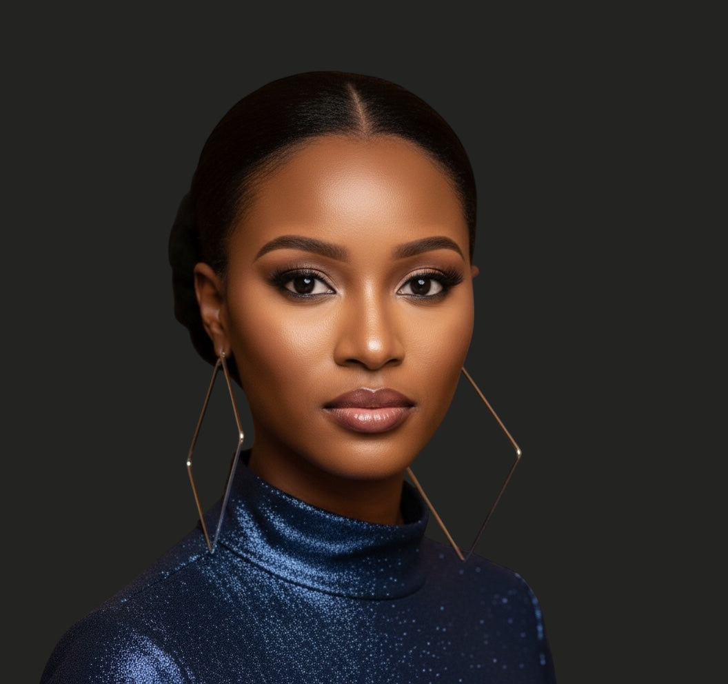 Oversized Square Hoop Earrings – Bold Geometric Statement Jewellery - Fatisha Boutique #