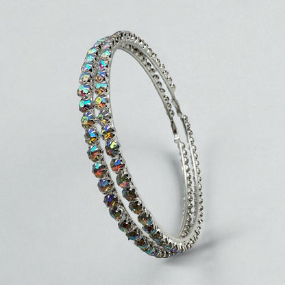 12CM Rhinestone Oversized Statement Hoop Earrings – Trendy Party Jewellery - Fatisha Boutique #