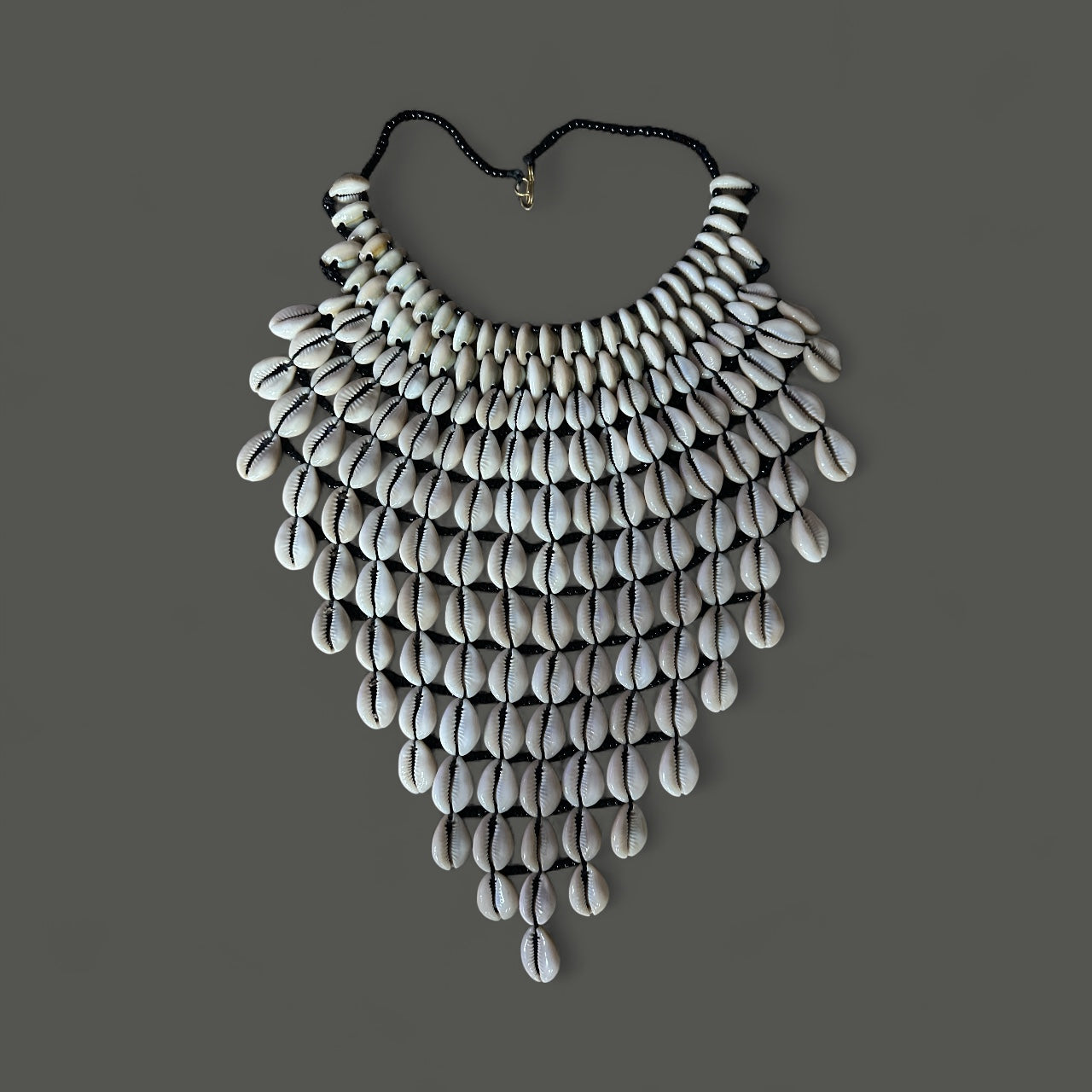 Authentic African Cowrie Shell Collar Necklace – Handmade Ethnic Statement Jewellery - Fatisha Boutique #