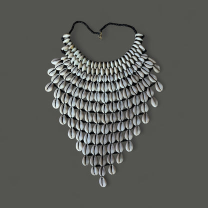 Authentic African Cowrie Shell Collar Necklace – Handmade Ethnic Statement Jewellery - Fatisha Boutique #