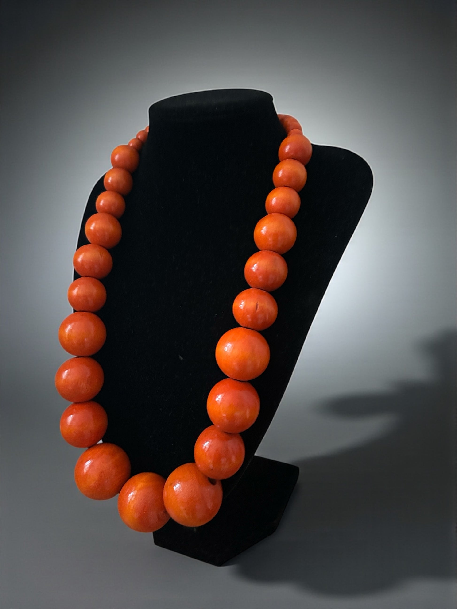 Authentic African Big Wooden Beads Necklace – Bold Handmade Tribal Statement Jewellery - Fatisha Boutique #