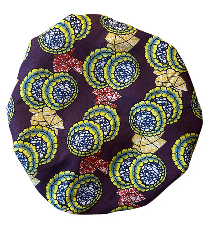 Double-Layered Ankara Satin Silk Bonnet Cap – Reversible Hair Protection for Natural Hair, Braids & Locs - Fatisha Boutique #