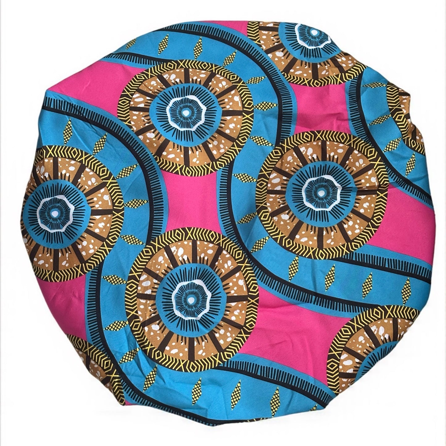 Double-Layered Ankara Satin Silk Reversible Bonnet Cap – African Print Sleep Hat for Braids & Natural Hair - Fatisha Boutique #