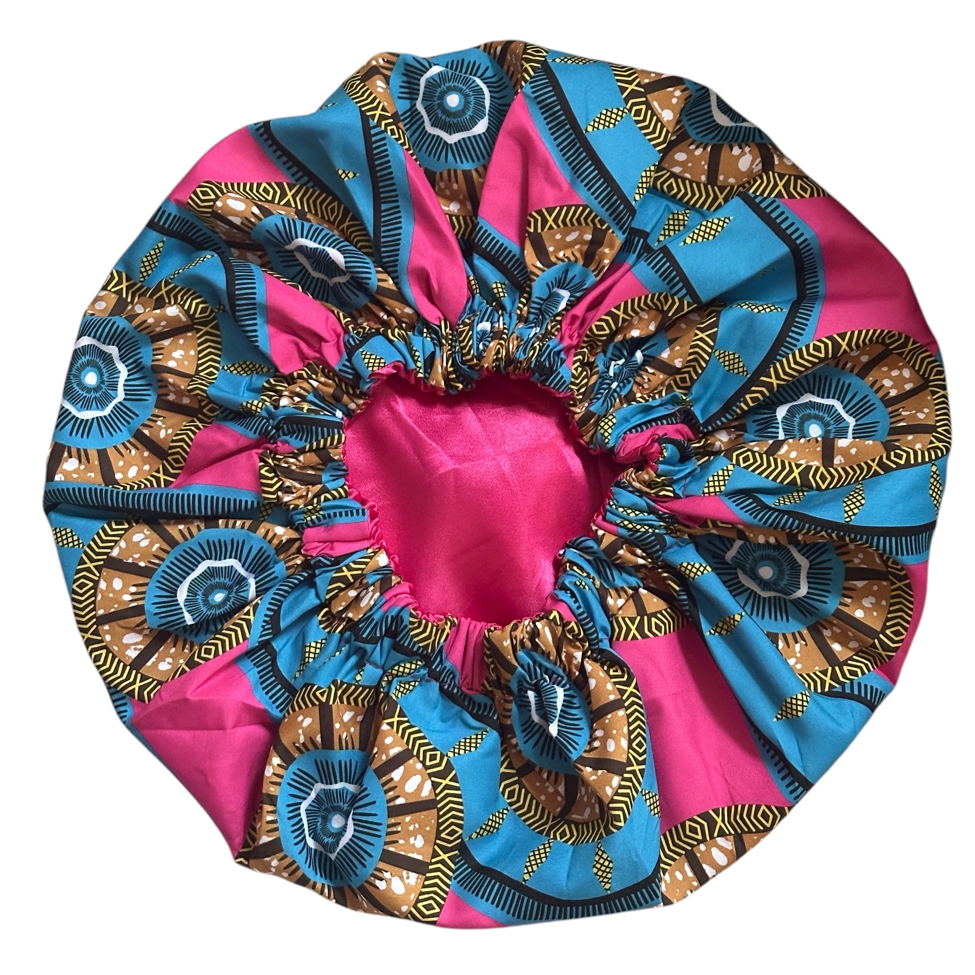 Double-Layered Ankara Satin Silk Reversible Bonnet Cap – African Print Sleep Hat for Braids & Natural Hair - Fatisha Boutique #