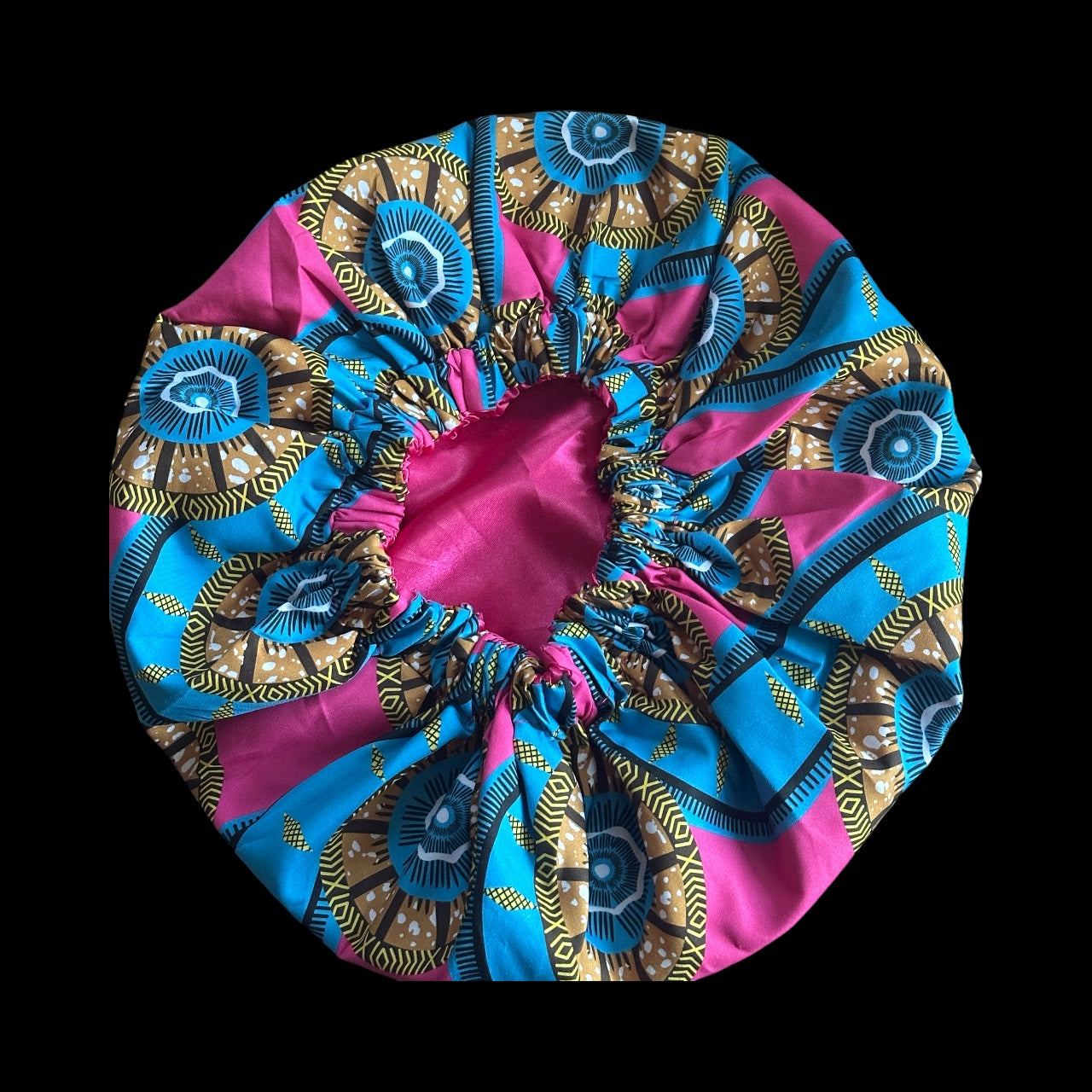 Double-Layered Ankara Satin Silk Reversible Bonnet Cap – African Print Sleep Hat for Braids & Natural Hair - Fatisha Boutique #