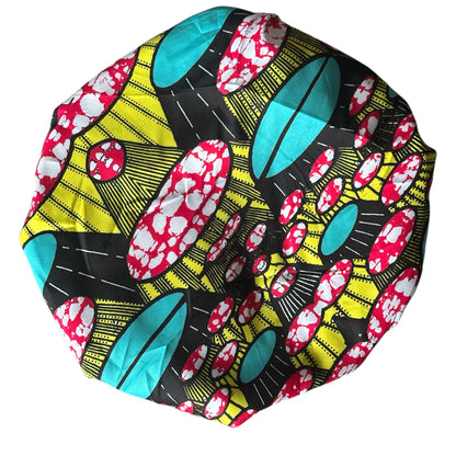 Adjustable Reversible Satin Silk Bonnet – Double-Layered Hair Protection Cap - Fatisha Boutique #