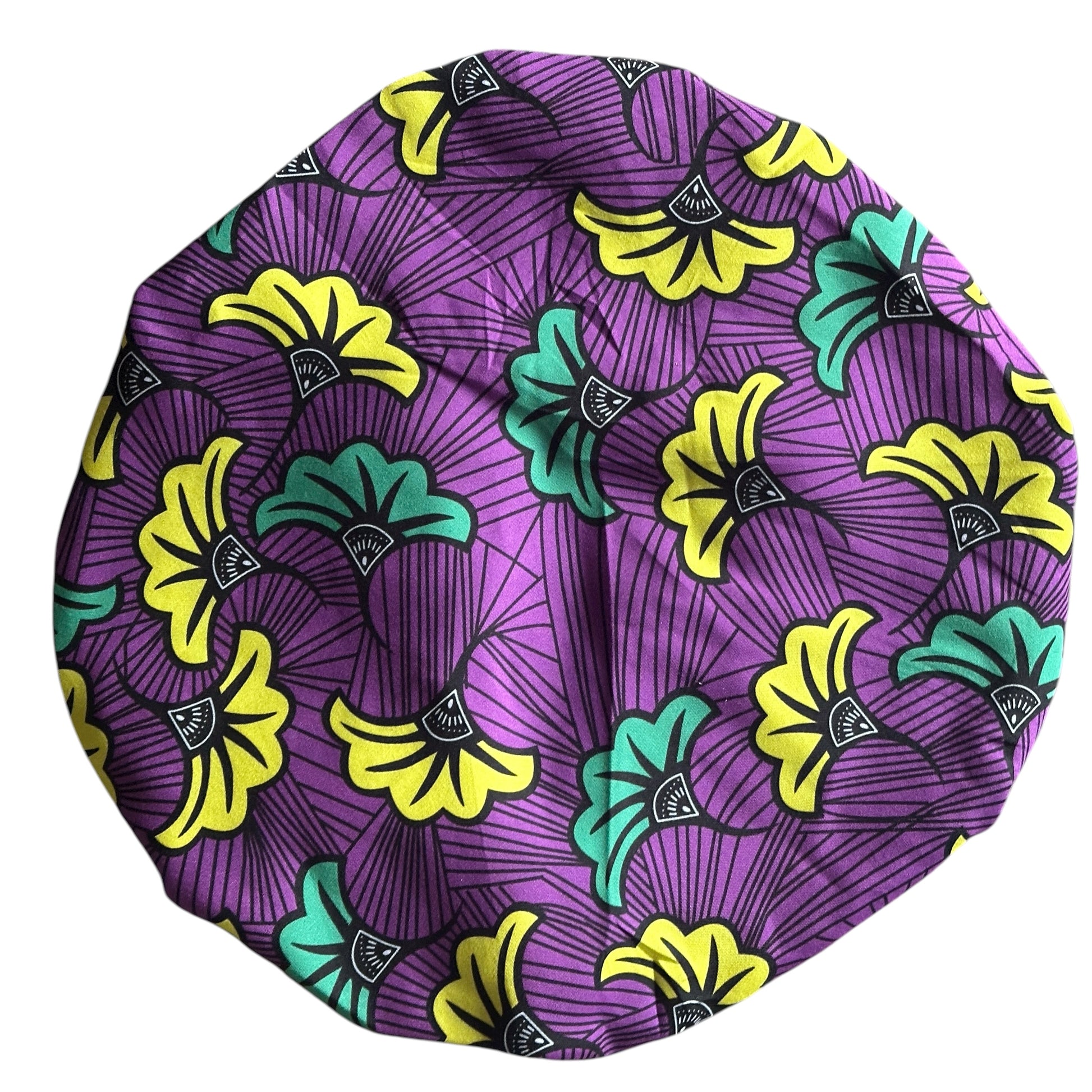 Adjustable Reversible Satin Bonnet – Purple Double-Layered Silk Cap for Hair Protection - Fatisha Boutique #