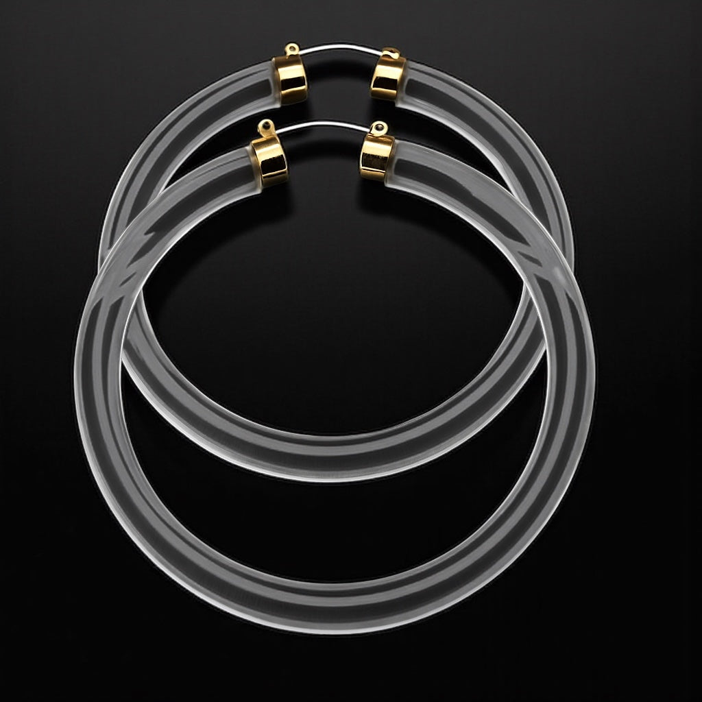 Bohemian 8CM Colourful Hoop Earrings – Lightweight Trendy Statement Jewellery - Fatisha Boutique #
