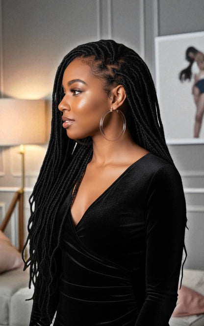 Bohemian 8CM Colourful Hoop Earrings – Lightweight Trendy Statement Jewellery - Fatisha Boutique #