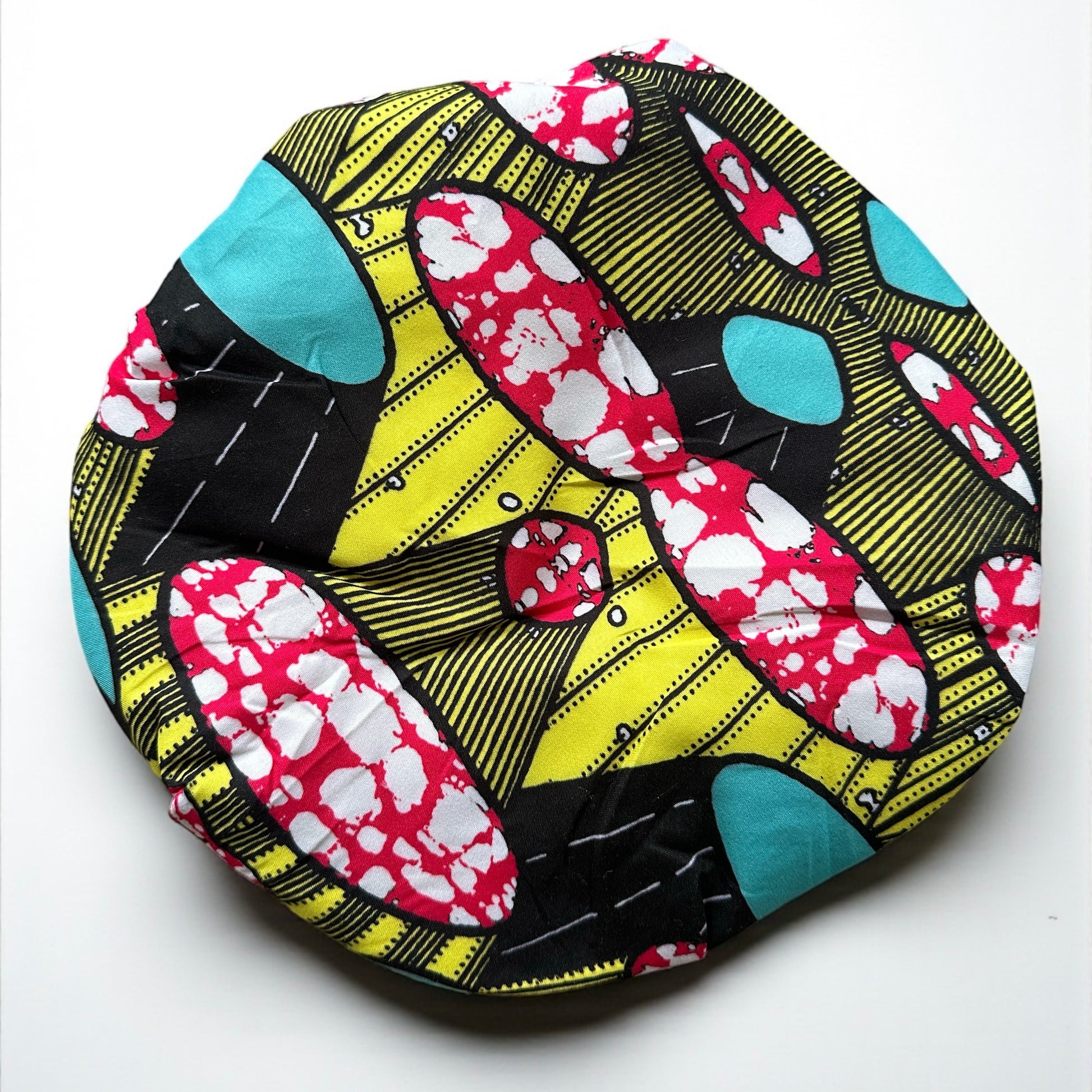 Kids Adjustable Satin Silk Bonnet Cap – Double-Layered Ankara Sleep Cap (Ages 1–5) - Fatisha Boutique #