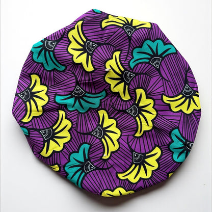 Kids Adjustable Satin Silk Bonnet Cap – Double-Layered Ankara Sleep Cap (Ages 1–5) - Fatisha Boutique #