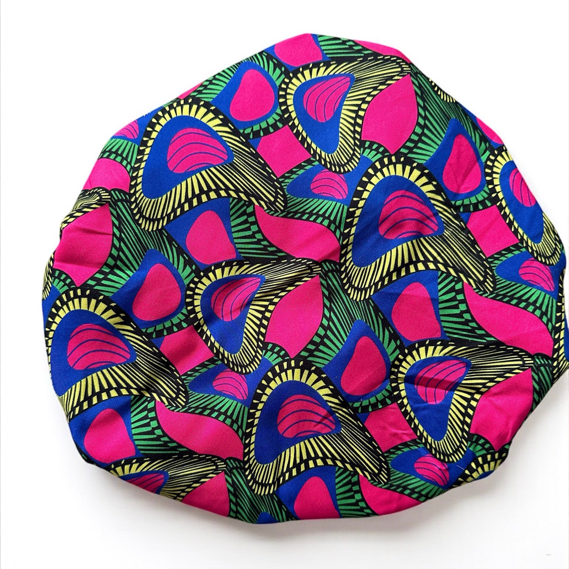 Kids Adjustable Satin Silk Bonnet Cap – Double-Layered Ankara Sleep Cap (Ages 1–5) - Fatisha Boutique #