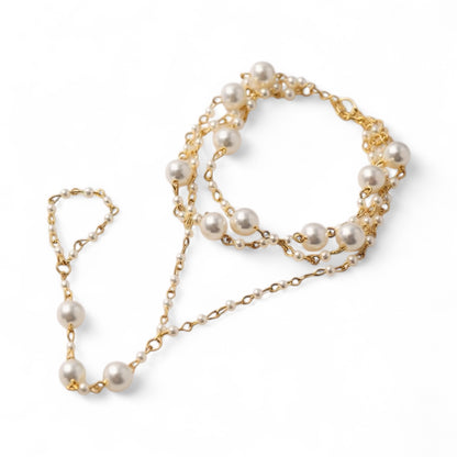 Pearl Barefoot Sandals (Pair) – Elegant Boho Foot Jewellery for Beach, Wedding & Summer | Free UK Shipping Included - Fatisha Boutique #
