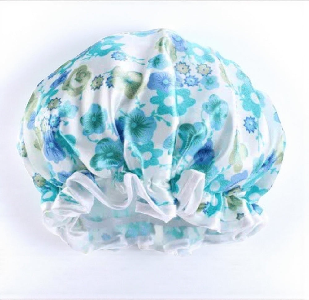 Kids Luxury Satin Shower Bonnet – Double-Layered Silk Cap for Hair Protection (1–5 Years) - Fatisha Boutique #