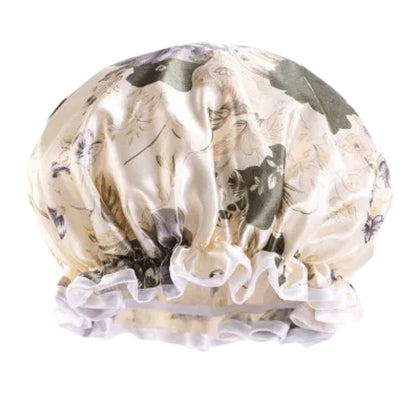 Kids Luxury Satin Shower Bonnet – Double-Layered Silk Cap for Hair Protection (1–5 Years) - Fatisha Boutique #