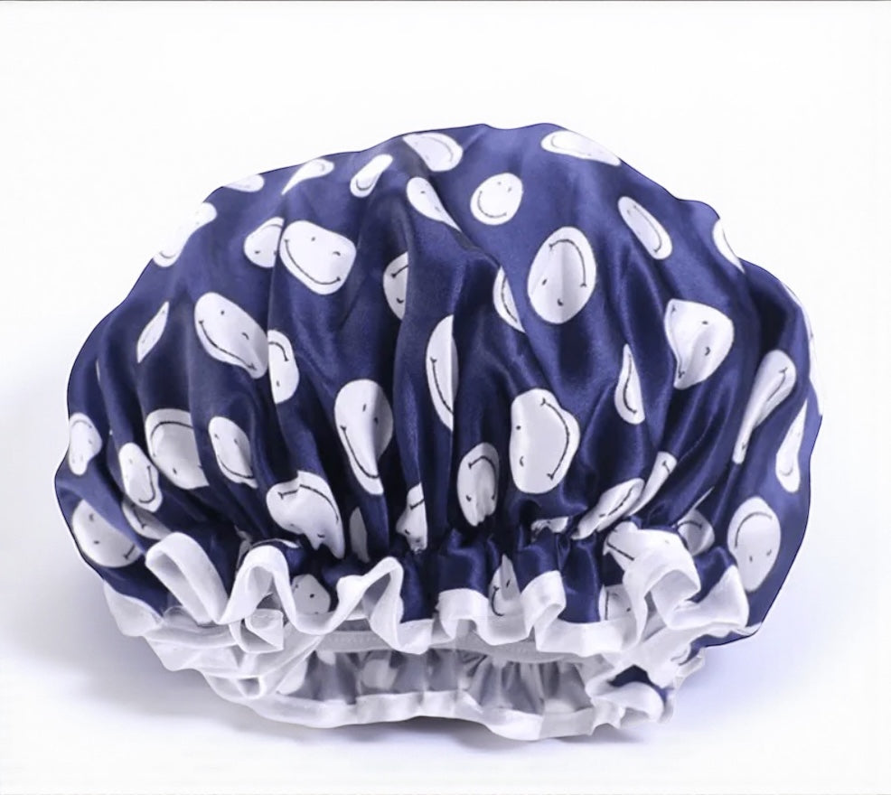 Kids Luxury Satin Shower Bonnet – Double-Layered Silk Cap for Hair Protection (1–5 Years) - Fatisha Boutique #