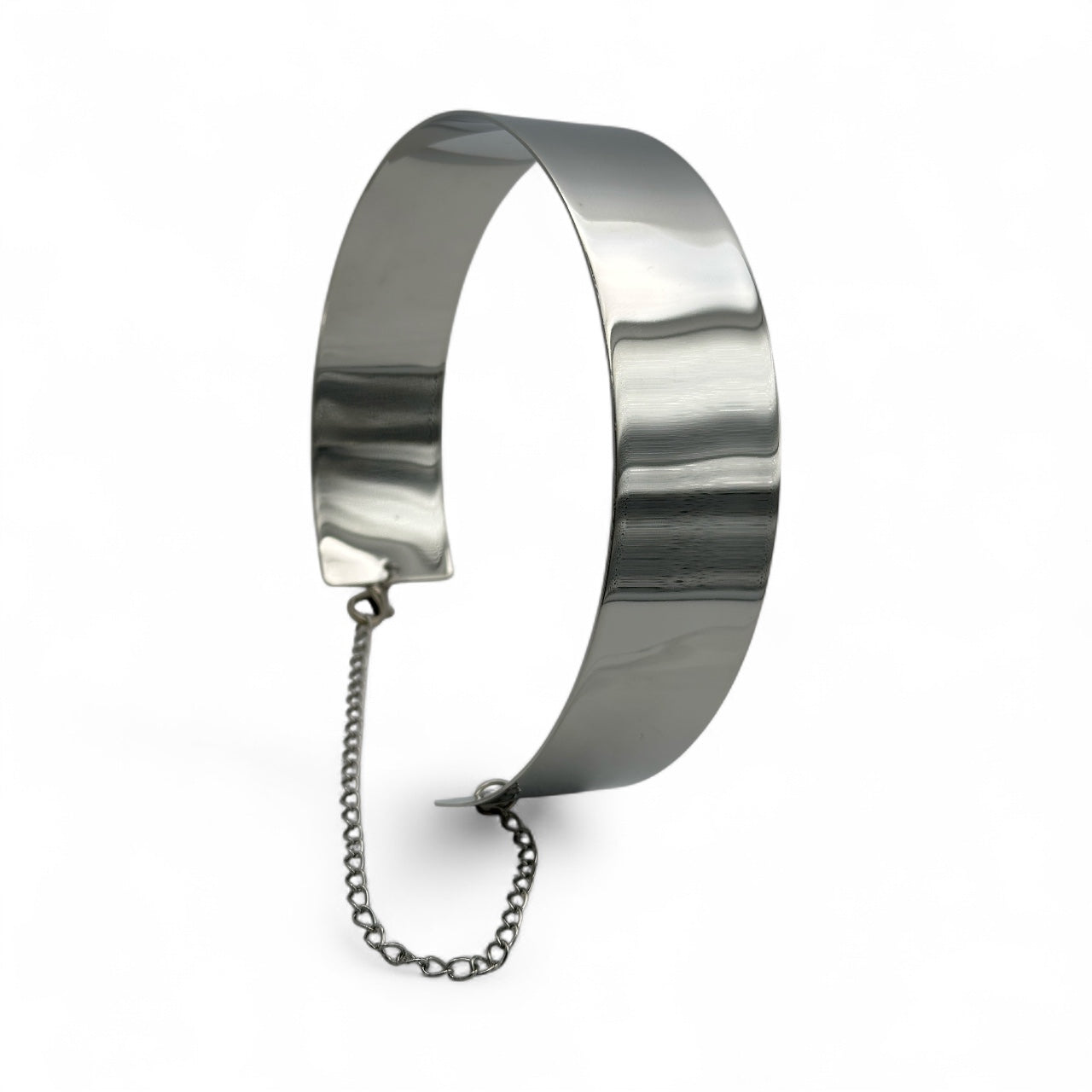 Bold 3cm Wide Metal Chrome Boho Choker Necklace – Statement Gold & Silver Neck Collar - Fatisha Boutique #