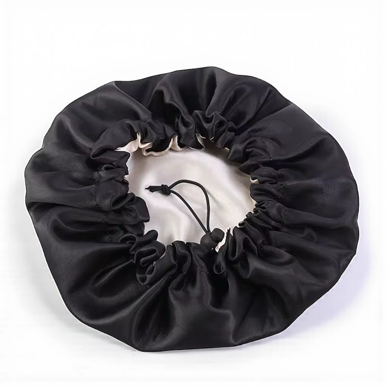 Kids Adjustable Double-Layered Reversible Satin Silk Bonnet Caps (1–5 Years) - Fatisha Boutique #