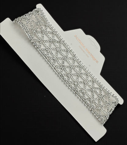 Elegant Sparkling Rhinestone Choker Necklace – Gold & Silver Glam Jewellery - Fatisha Boutique #