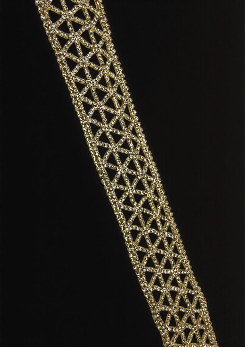 Elegant Sparkling Rhinestone Choker Necklace – Gold & Silver Glam Jewellery - Fatisha Boutique #