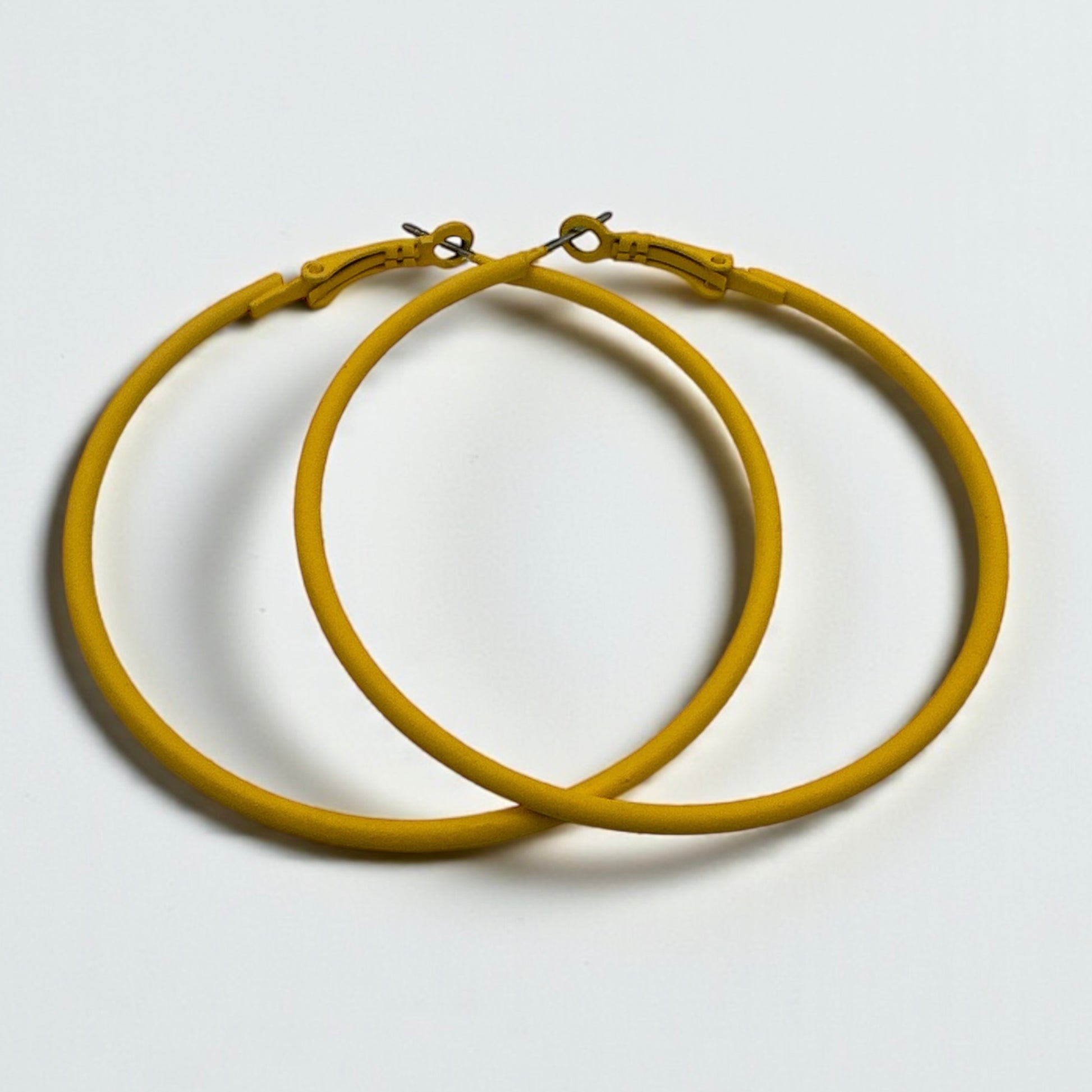 Funky 6CM Colourful Retro Boho Punk Round Hoop Earrings – Alloy Lightweight Statement - Fatisha Boutique #