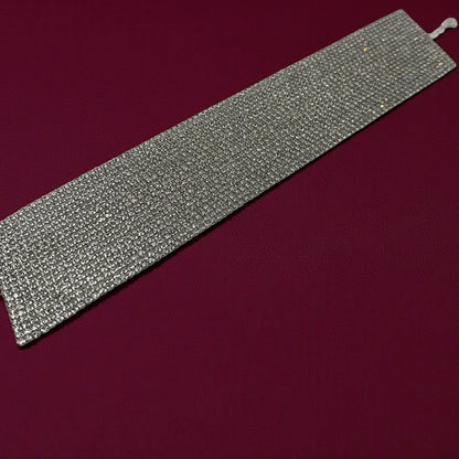 Elegant Rhinestone Layered Statement Choker Necklace – Silver & Gold Options - Fatisha Boutique #