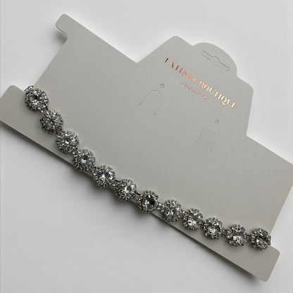 Elegant 1CM Wide Sparkling Rhinestone Choker Necklace – Classic Glam