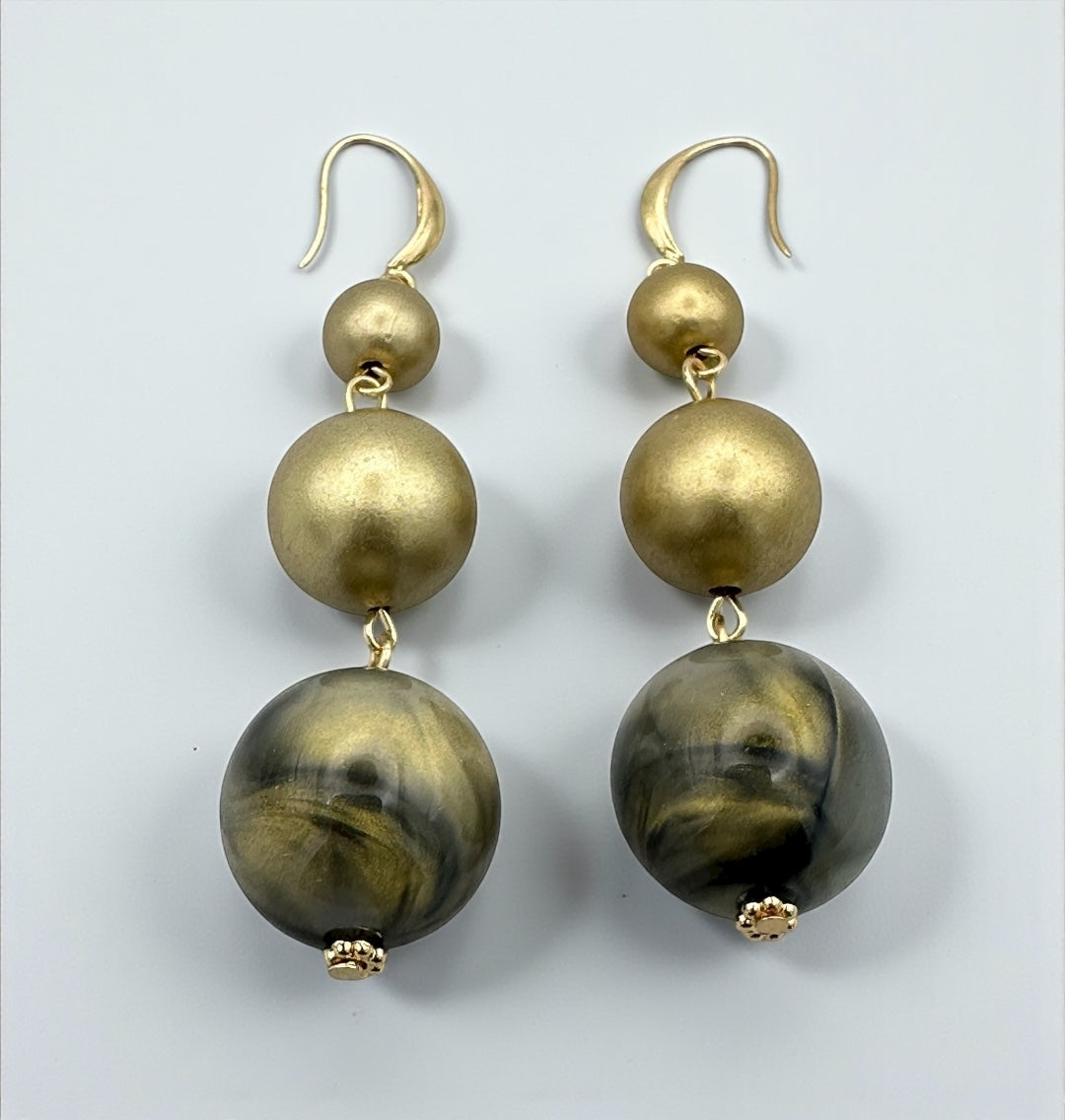 Bohemian Chunky Resin Beaded Statement Necklace & Earrings Set – Bold Fashion Jewellery for Women - Fatisha Boutique #