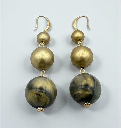 Bohemian Chunky Resin Beaded Statement Necklace & Earrings Set – Bold Fashion Jewellery for Women - Fatisha Boutique #