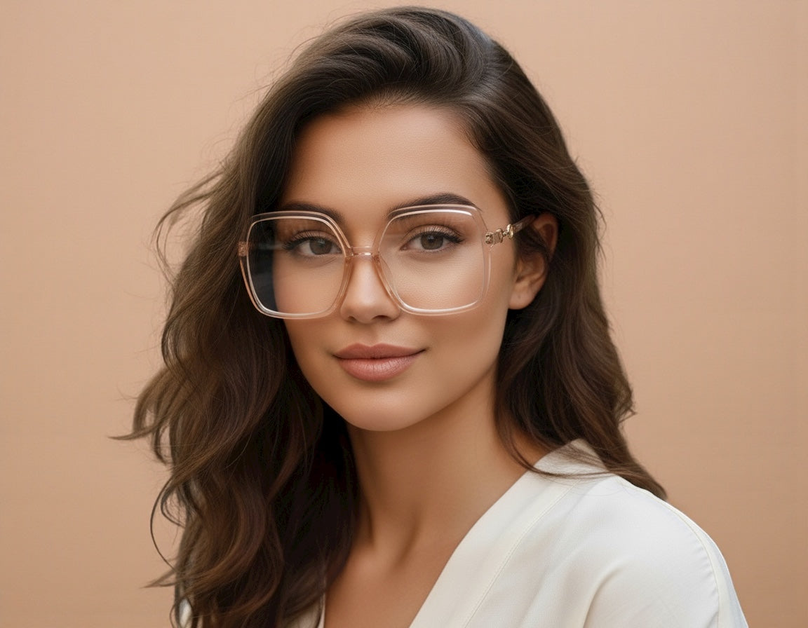 Oversized Square Frame Sunglasses – Chic Gradient Lens UV400 Fashion Eyewear for Women - Fatisha Boutique #