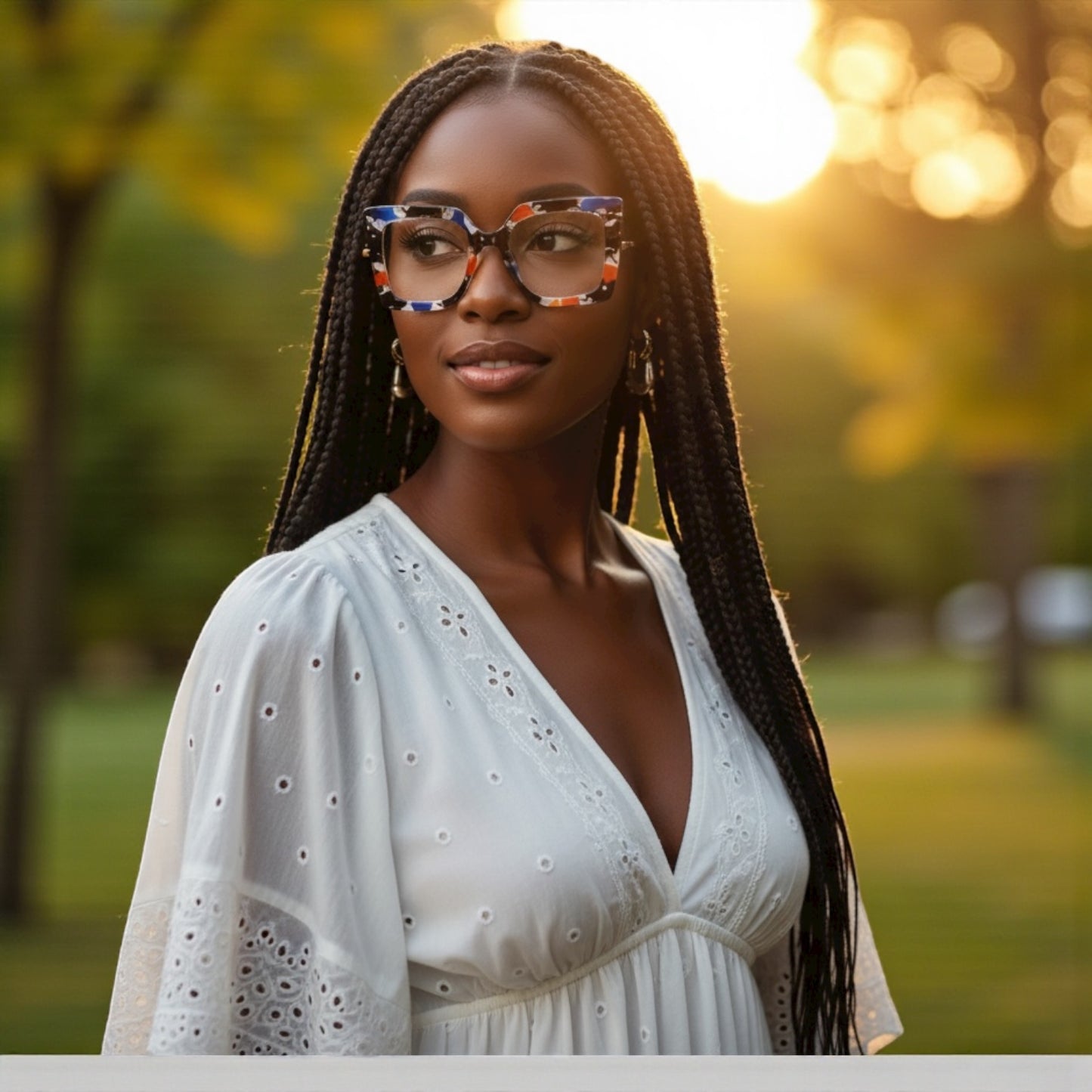 Luxury Pearl Handle Oversized Square Sunglasses – UV400 Gradient Lens Fashion Eyewear for Women - Fatisha Boutique #