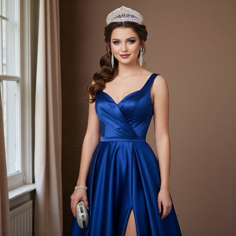 Bridal Crystal Rhinestone Tiara Crown Headpiece – Gold & Silver – Prom & Wedding Accessory - Fatisha Boutique #