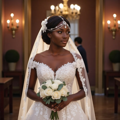 Regal Crystal Bridal Forehead Headpiece – Gold & Silver Rhinestone Hair Jewelry for Weddings & Special Occasions - Fatisha Boutique #