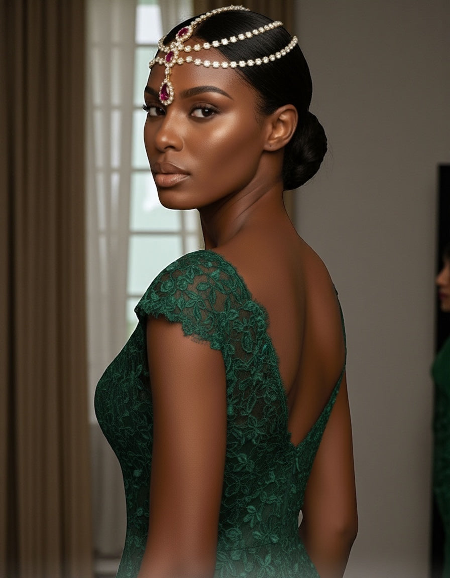 Pink Crystal Multi-Layered Rhinestone Headpiece – Elegant Diamante Hair Jewellery - Fatisha Boutique #