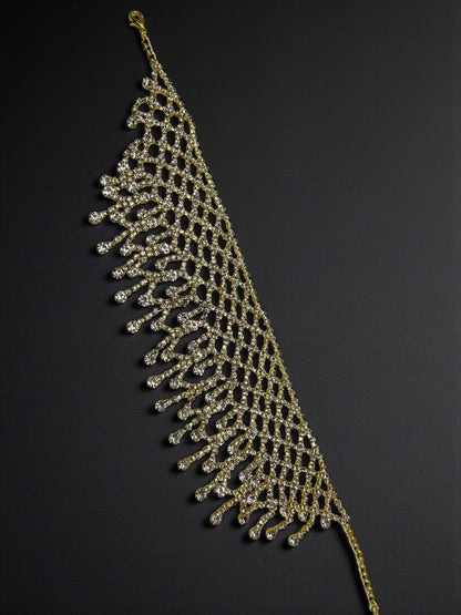 Elegant Rhinestone Choker Necklace – Handmade Statement Jewellery - Fatisha Boutique #